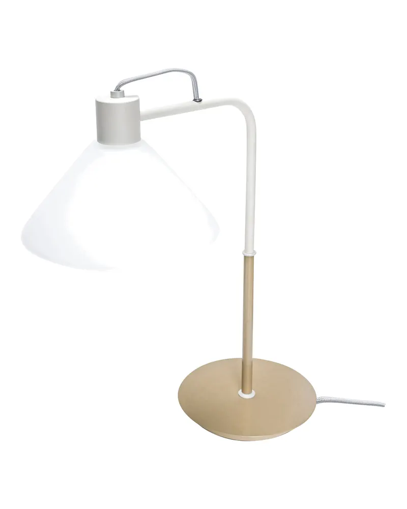 Hübsch Spot Tischleuchte in Khaki und Weiß, Ø 37 × 22 × H 44 cm, Ansicht 2