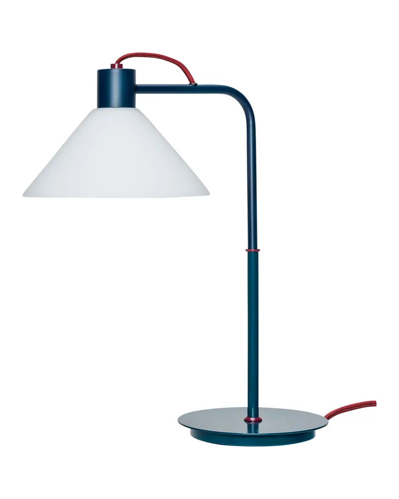 Hübsch Spot Tischleuchte in Blau, Petrol und Weiß, Ø 37 × 22 × H 44 cm, Ansicht 3