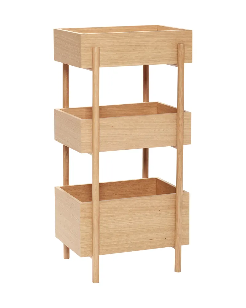 Stack Konsolentisch mit Eichenfurnier in Naturfarben, FSC®-zertifiziert, Naturfarben