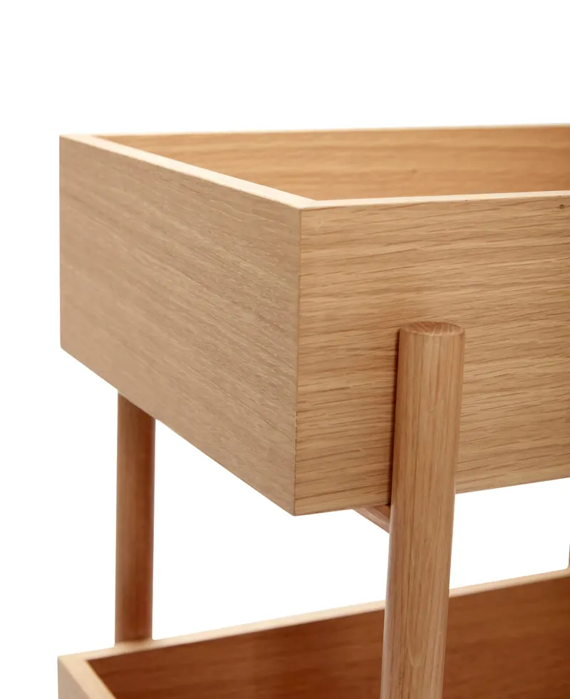 Hübsch Stack Konsolentisch in Naturfarben, 43 × 35 × H 90 cm, Ansicht 3