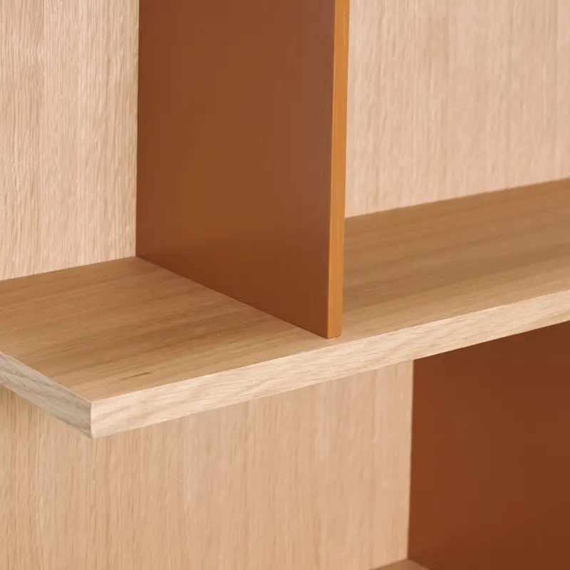 Hübsch Stand Regal in Naturfarben und Gelb, 60 × 22 × H 80 cm, Ansicht 4