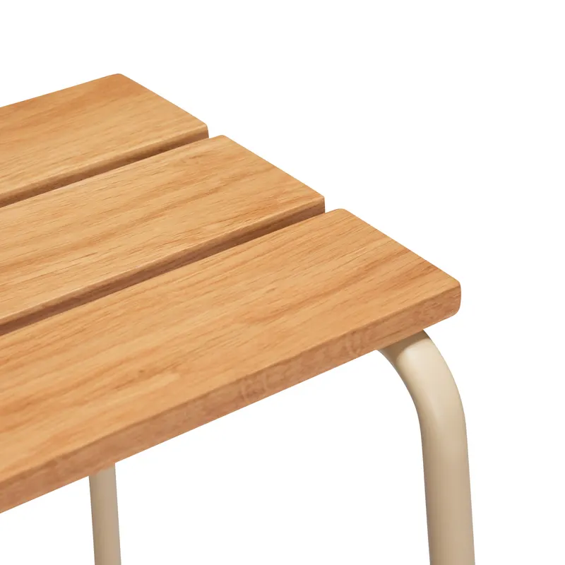 Hübsch Stilt Barhocker in Naturfarben und Sandfarben, 45 × 38 × H 76 cm, Ansicht 4