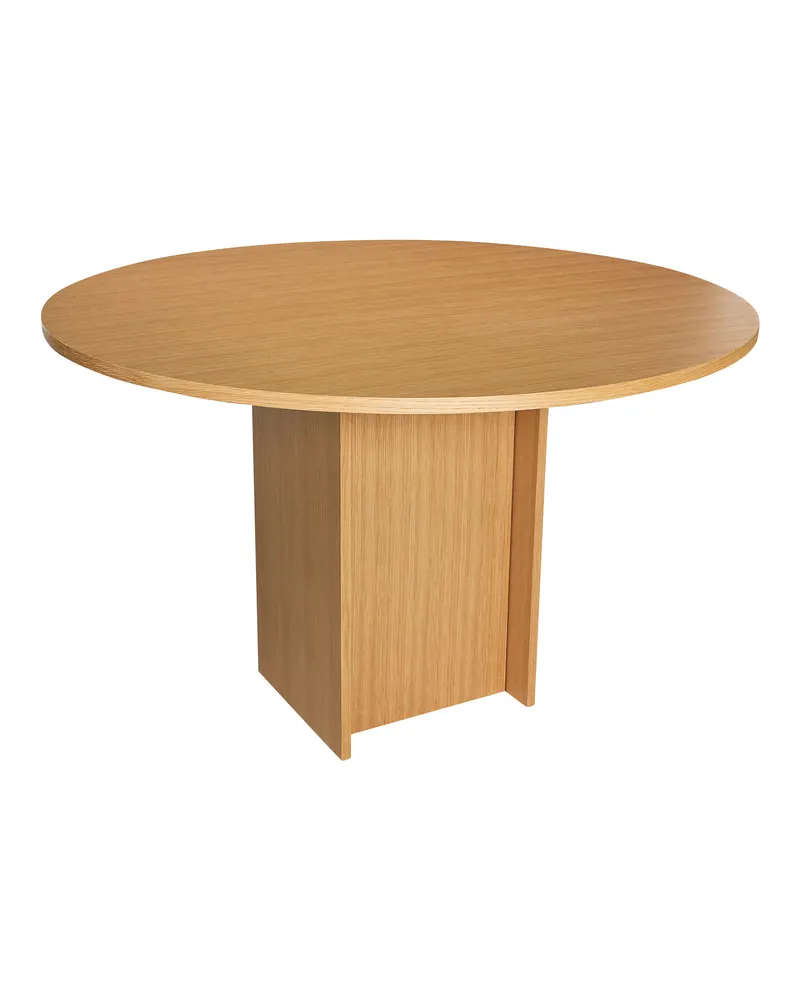 Hübsch Straight Round Esstisch in Naturfarben, Ø 120 × H 75 cm, Ansicht 2