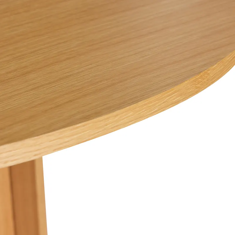 Hübsch Straight Round Esstisch in Naturfarben, Ø 120 × H 75 cm, Ansicht 4