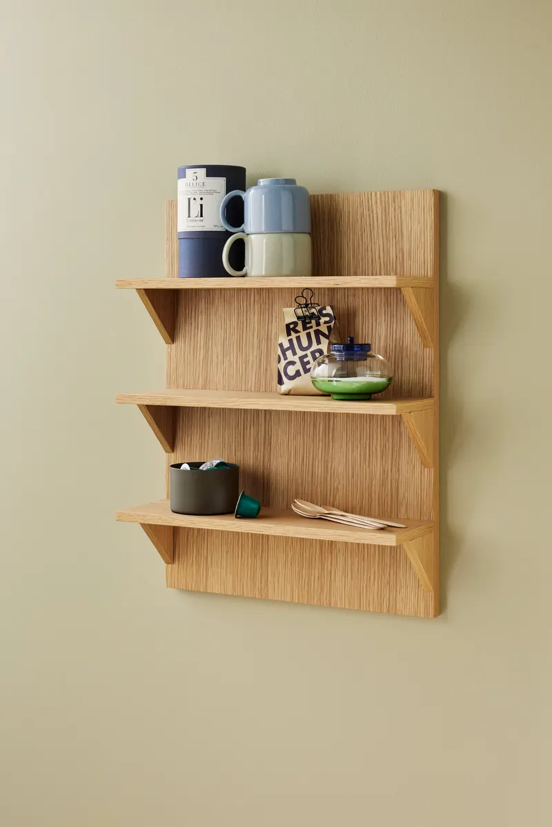 Hübsch Straight Regal in Naturfarben, 40 × 14 × H 54 cm, Ansicht 4