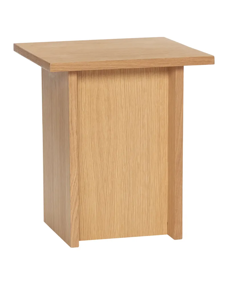 Hübsch Straight Beistelltisch in Naturfarben, 35 × 35 × H 40 cm, Ansicht 1