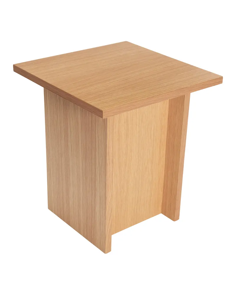 Hübsch Straight Beistelltisch in Naturfarben, 35 × 35 × H 40 cm, Ansicht 2