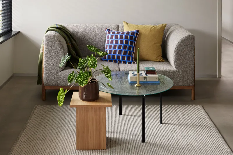 Hübsch Moment Sofa in Grau, 182 × 89 × H 80 cm, Ansicht 8