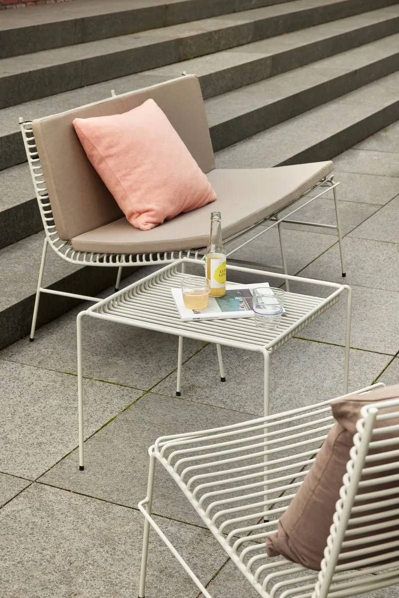 Hübsch String Double Sitzauflage in Sandfarben, 113 × 75 × H 2 cm, Ansicht 3