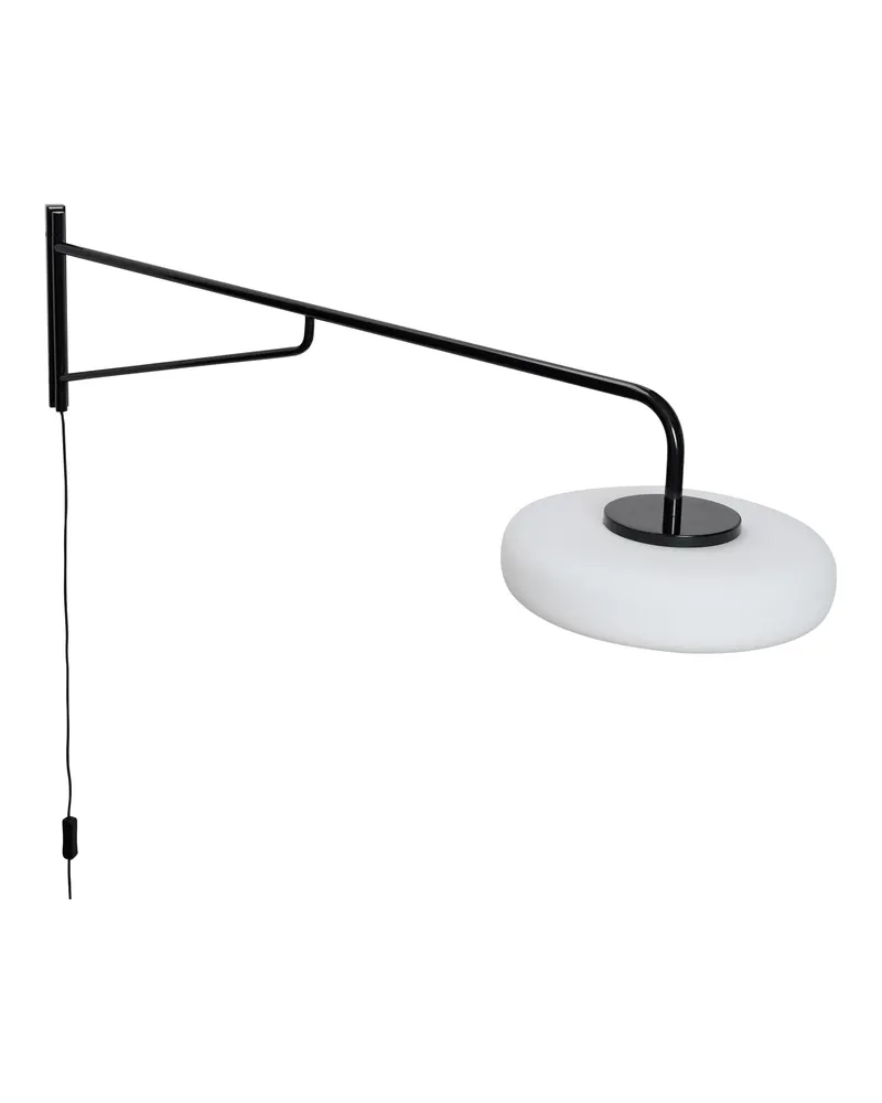 Hübsch Sway Wandleuchte in Schwarz, 120 × 30 × H 28 cm, Ansicht 2