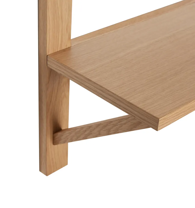 Hübsch Triarch Regal in Naturfarben, 70 × 24 × H 100 cm, Ansicht 2