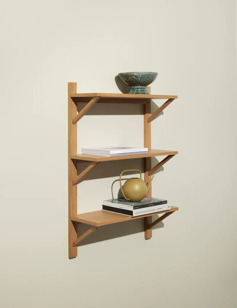 Hübsch Triarch Regal in Naturfarben, 70 × 24 × H 100 cm, Ansicht 3