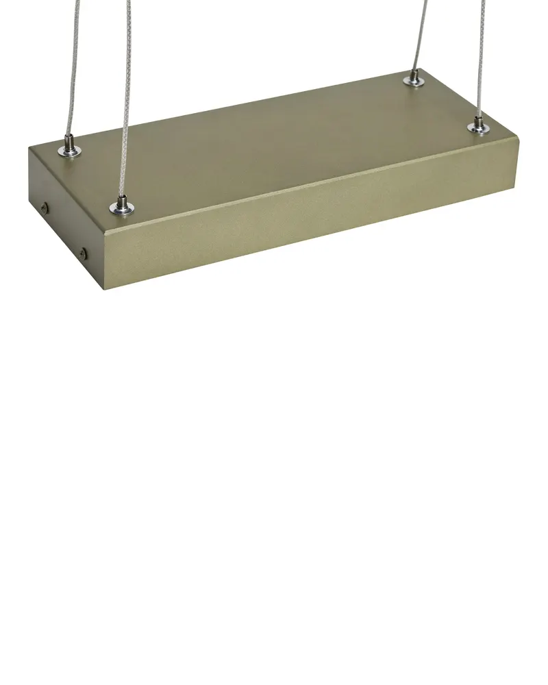 Hübsch Tube Pendelleuchte in Metallic Dunkelgrün, 81 × 22 × H 5 cm, Ansicht 3