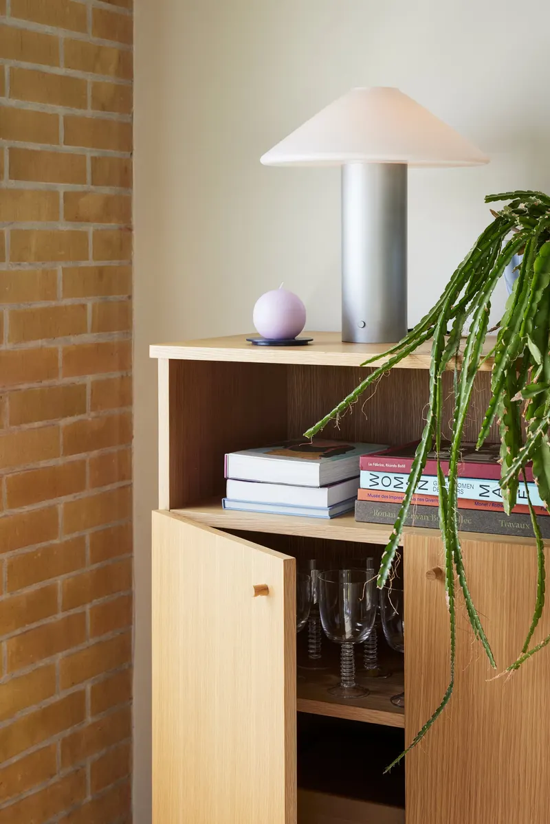Hübsch Ulterior Schrank in Naturfarben, 80 × 42 × H 135 cm, Ansicht 8