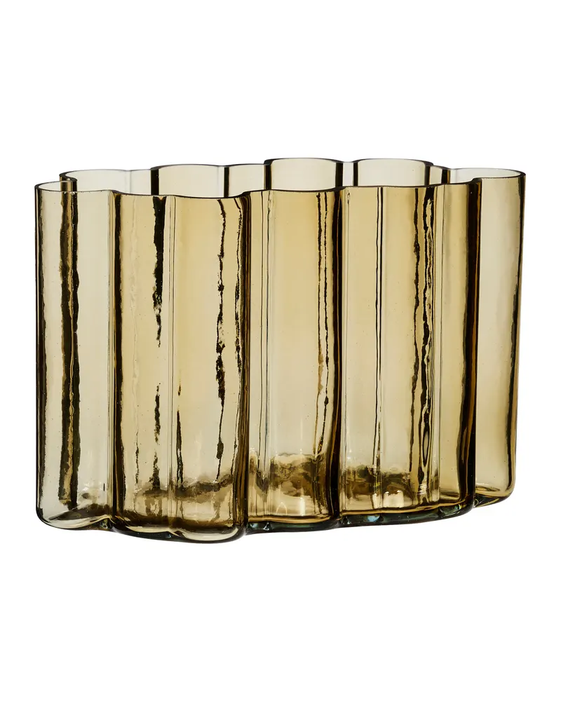 Hübsch Umber Vase in Bernstein, 30 × 16 × H 20 cm, Ansicht 1
