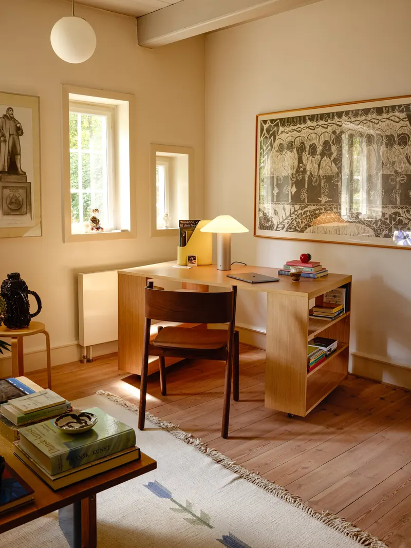 Hübsch Utility Schreibtisch in Naturfarben, 140 × 80 × H 80 cm, Ansicht 13