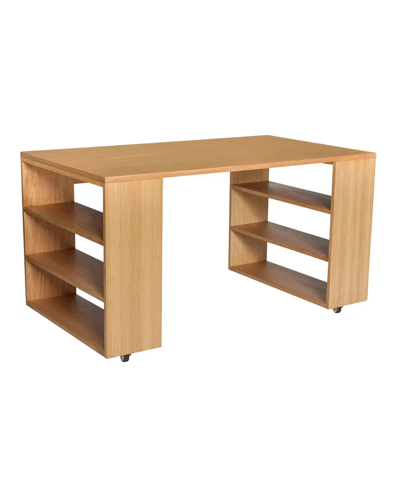 Hübsch Utility Schreibtisch in Naturfarben, 140 × 80 × H 80 cm, Ansicht 2