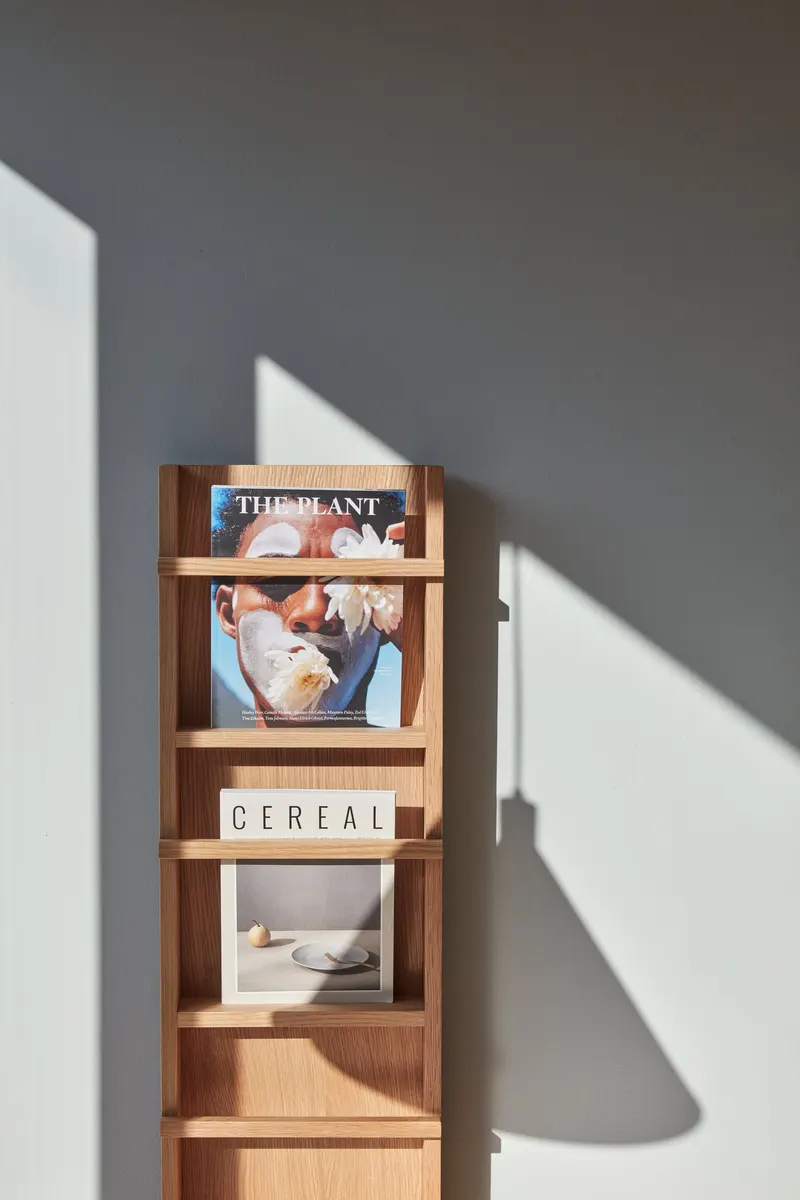 Hübsch Vertigo Zeitschriftenregal in Naturfarben, 11 × 34 × H 105 cm, Ansicht 5