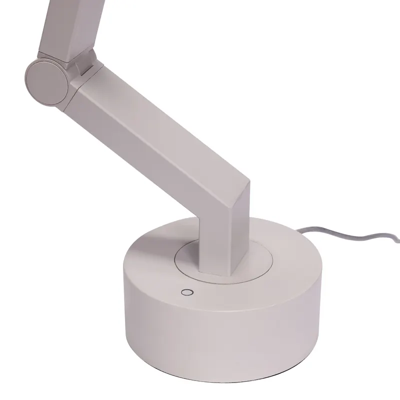 Hübsch Verve Tischleuchte in Hellgrau, 12 × 45 × H 59 cm und LED und 8W, Ansicht 3