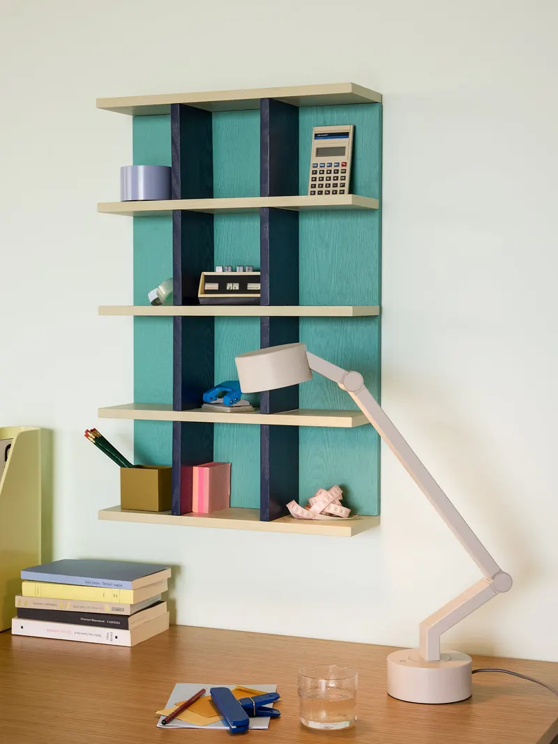 Hübsch Galaxy Regal in Blau und Grau, 45 × 14 × H 70 cm, Ansicht 5
