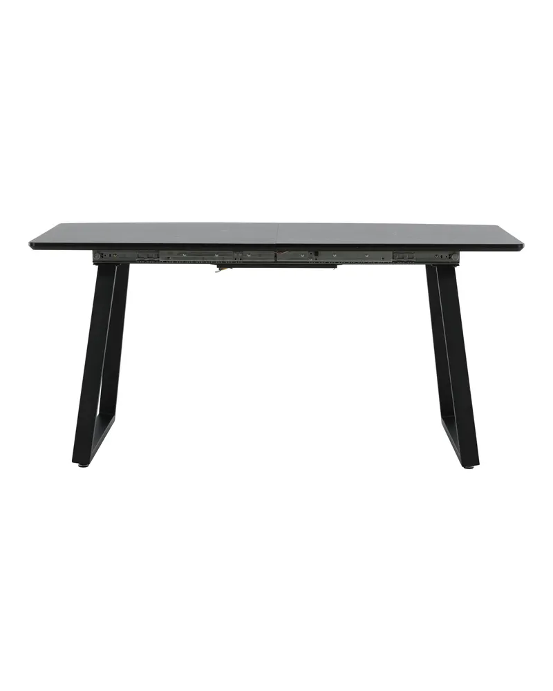 Inca ausziehbarer Esstisch 160 × 85 cm in Schwarz, Ansicht 1