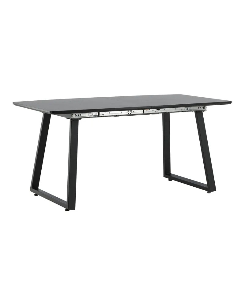 Inca ausziehbarer Esstisch 160 × 85 cm in Schwarz, Ansicht 10
