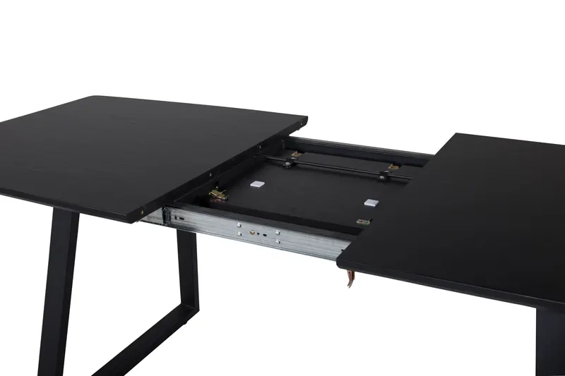 Inca ausziehbarer Esstisch 160 × 85 cm in Schwarz, Ansicht 11