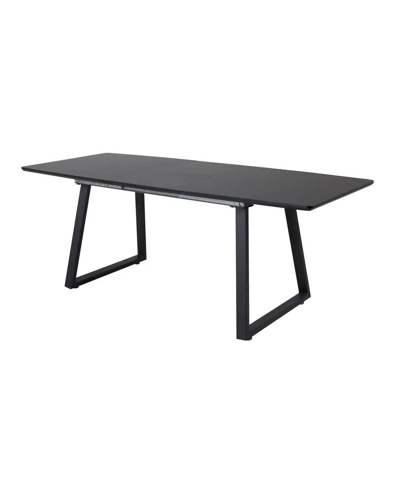 Inca ausziehbarer Esstisch 160 × 85 cm in Schwarz, Ansicht 15