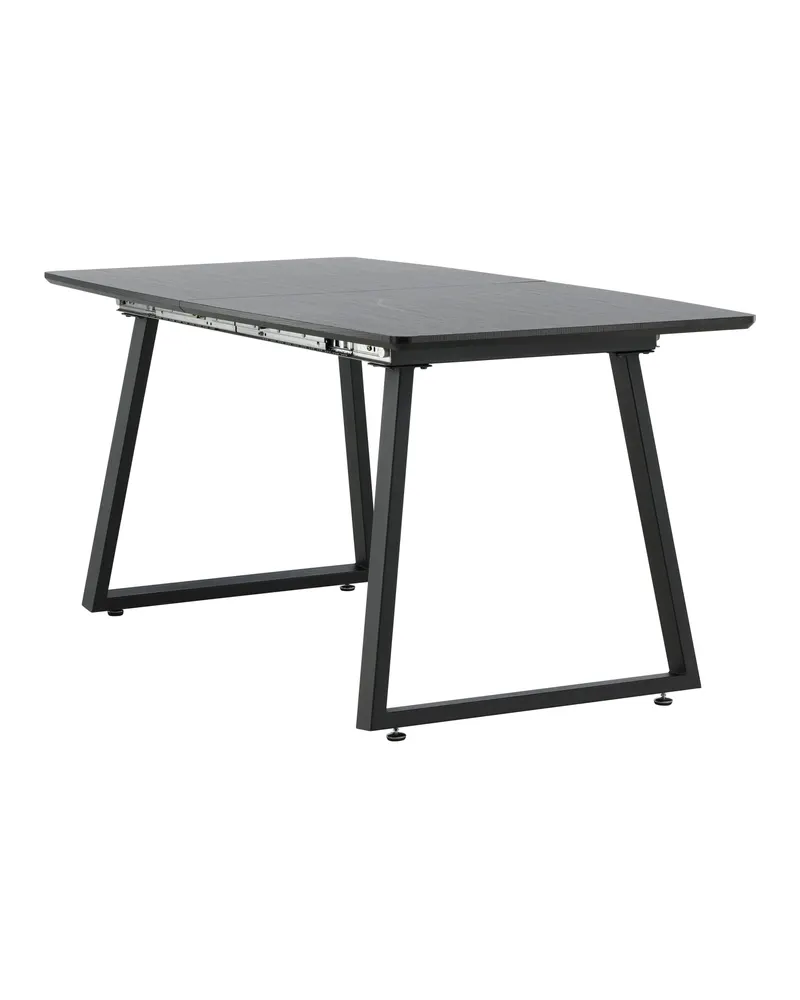 Inca ausziehbarer Esstisch 160 × 85 cm in Schwarz, Ansicht 17