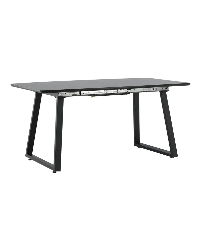 Inca ausziehbarer Esstisch 160 × 85 cm in Schwarz, Ansicht 20