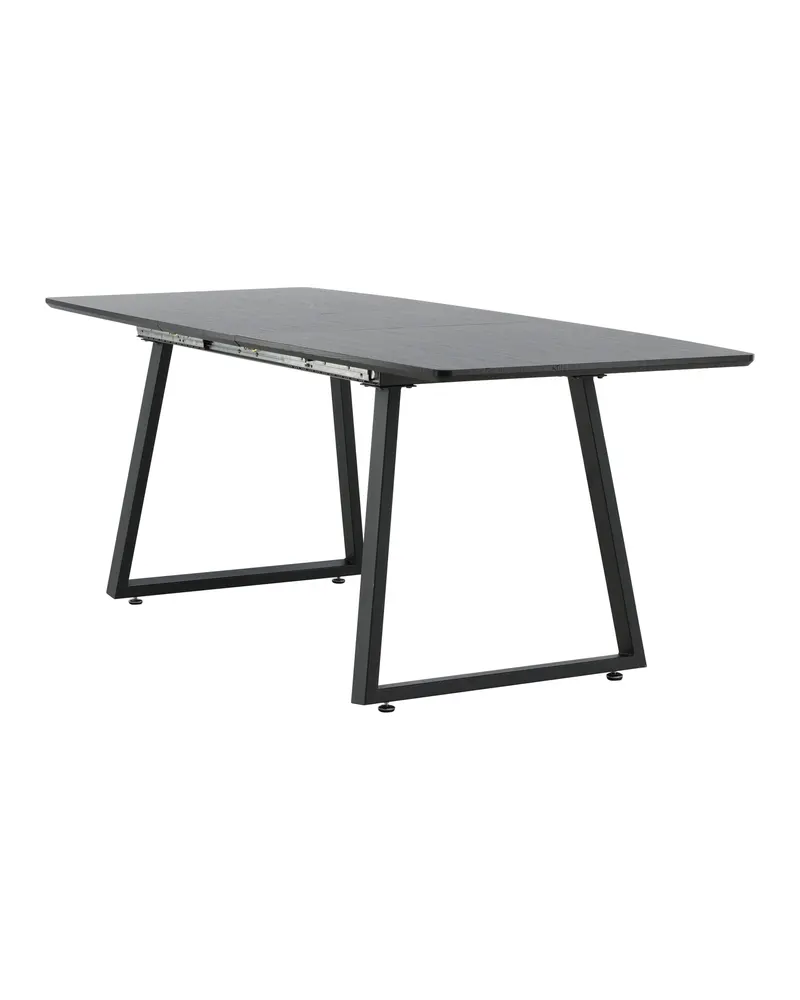 Inca ausziehbarer Esstisch 160 × 85 cm in Schwarz, Ansicht 23