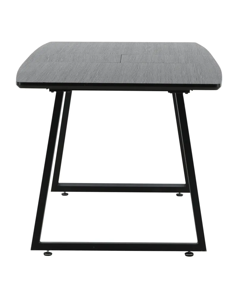 Inca ausziehbarer Esstisch 160 × 85 cm in Schwarz, Ansicht 24