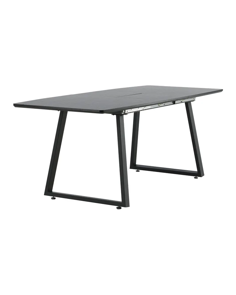 Inca ausziehbarer Esstisch 160 × 85 cm in Schwarz, Ansicht 25