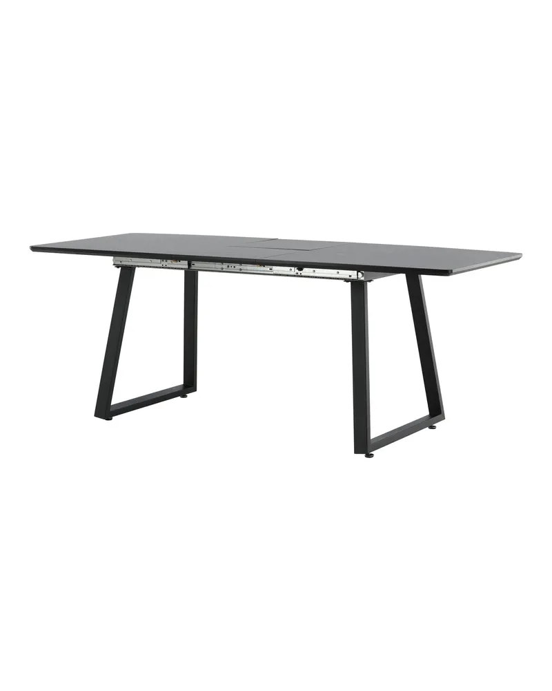 Inca ausziehbarer Esstisch 160 × 85 cm in Schwarz, Ansicht 28