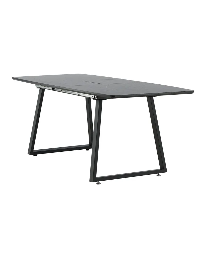 Inca ausziehbarer Esstisch 160 × 85 cm in Schwarz, Ansicht 29