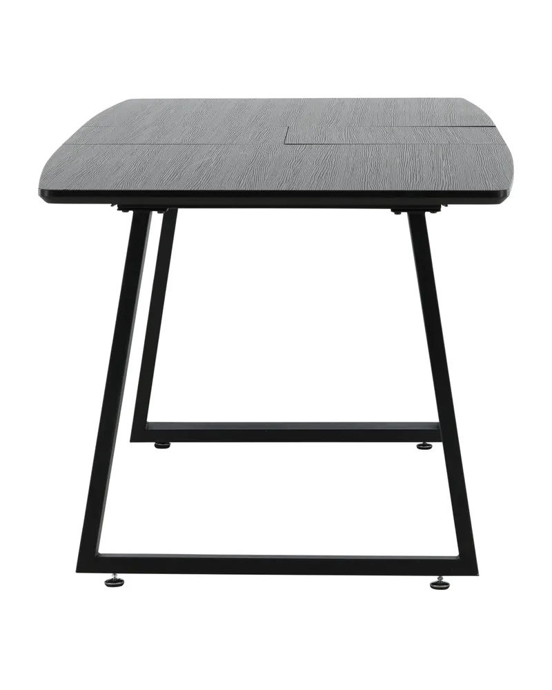 Inca ausziehbarer Esstisch 160 × 85 cm in Schwarz, Ansicht 30