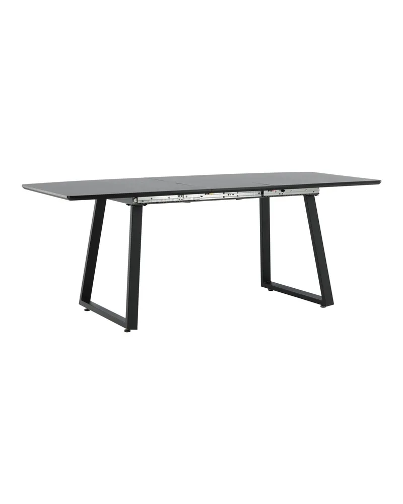 Inca ausziehbarer Esstisch 160 × 85 cm in Schwarz, Ansicht 32
