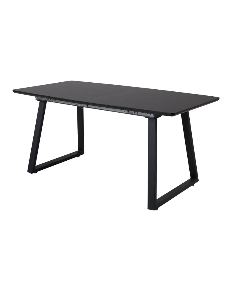 Inca ausziehbarer Esstisch 160 × 85 cm in Schwarz, Ansicht 5