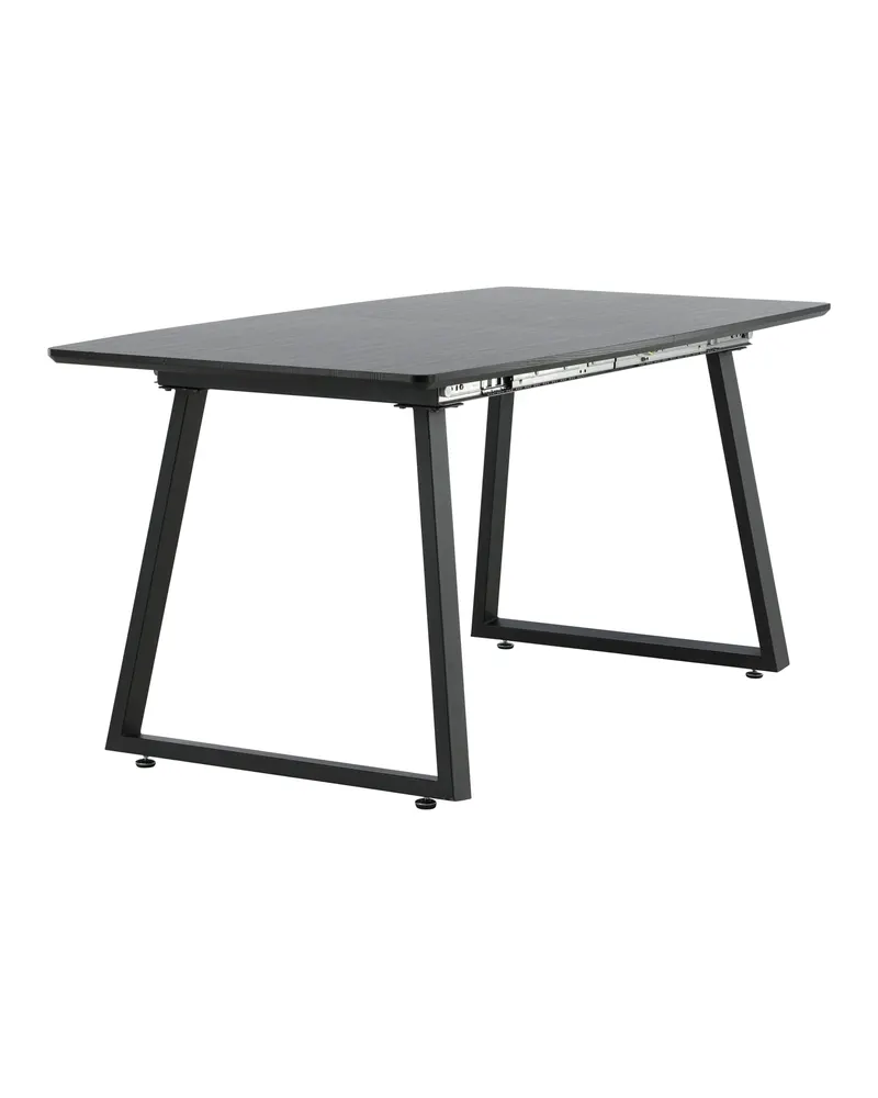 Inca ausziehbarer Esstisch 160 × 85 cm in Schwarz, Ansicht 8