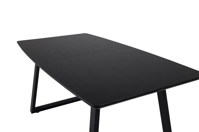 Inca ausziehbarer Esstisch 160 × 85 cm in Schwarz, Ansicht 9