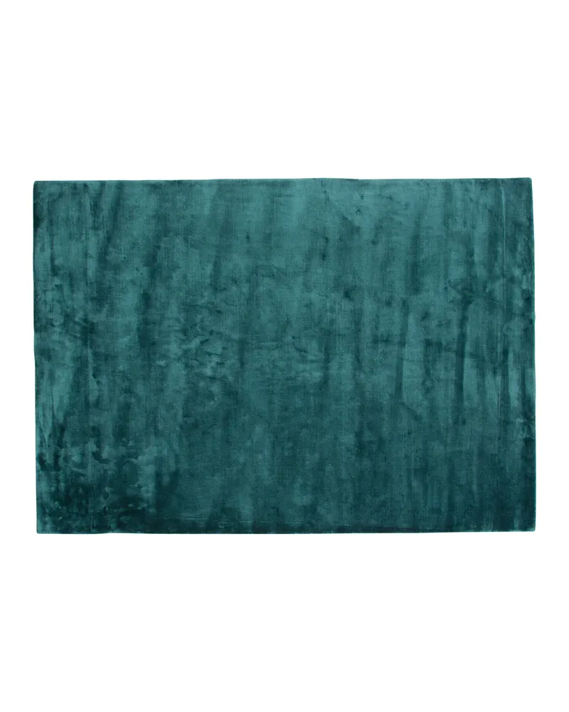 Indra Viskoseteppich mit Glanz in 300 × 200 cm, Grün, Ansicht 1