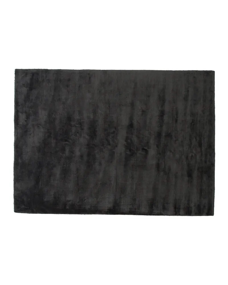 Indra Viskoseteppich mit Glanz in 350 × 250 cm, Dunkelgrau, Ansicht 1