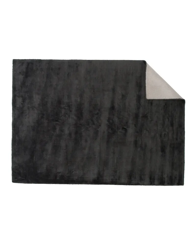 Indra Viskoseteppich mit Glanz in 350 × 250 cm, Dunkelgrau, Ansicht 2