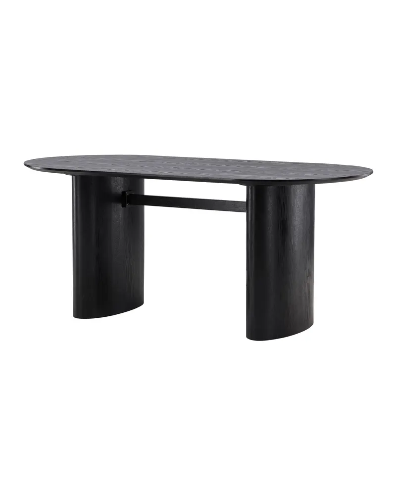 Isolde ovaler Esstisch in Schwarz, Ansicht 5