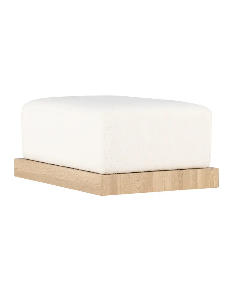 Ivy rechteckiger Bouclé-Hocker mit Rahmen, Ansicht 6