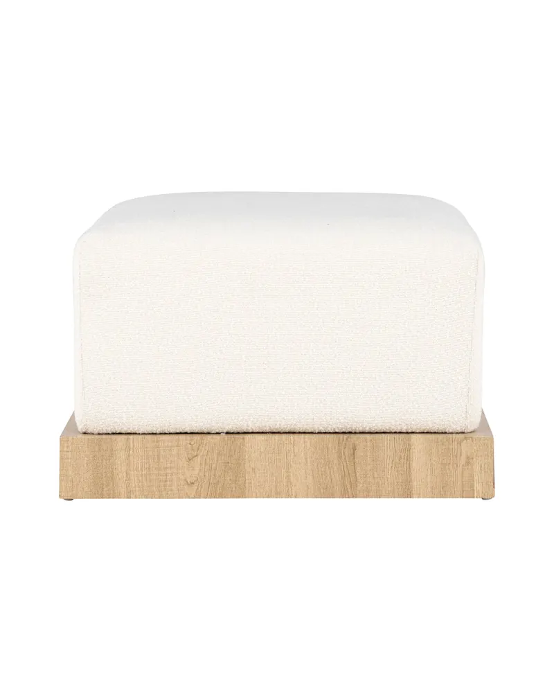 Ivy rechteckiger Bouclé-Hocker mit Rahmen, Ansicht 7
