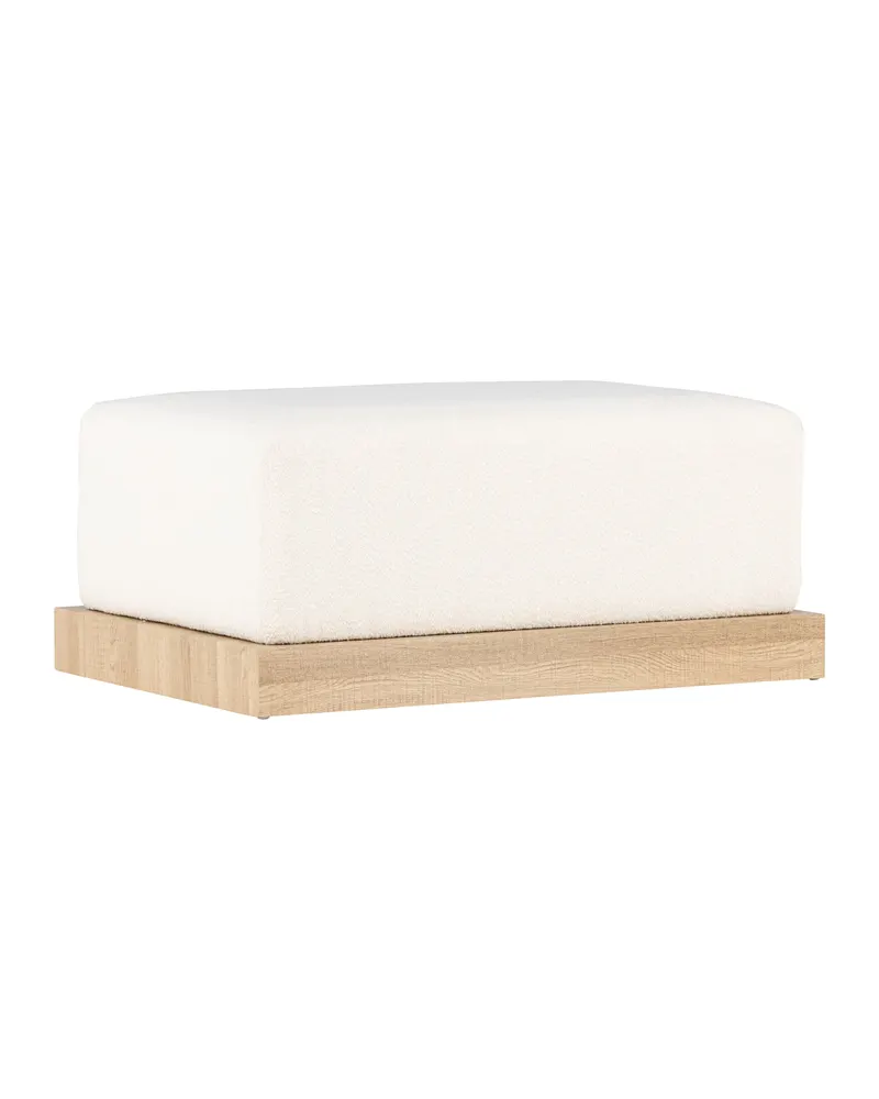 Ivy rechteckiger Bouclé-Hocker mit Rahmen, Ansicht 9