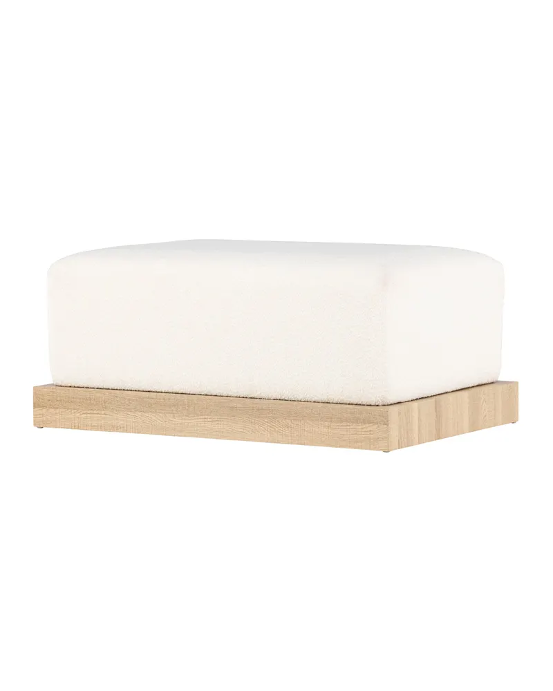 Ivy rechteckiger Bouclé-Hocker mit Rahmen, Ansicht 11