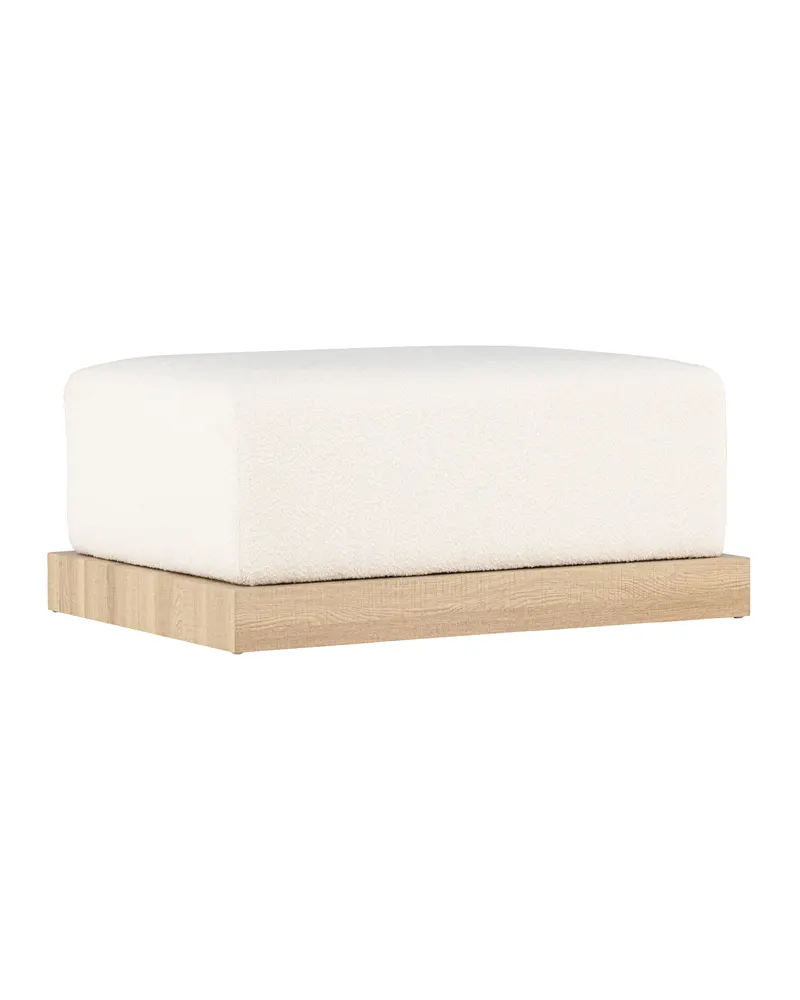 Ivy rechteckiger Bouclé-Hocker mit Rahmen, Ansicht 12