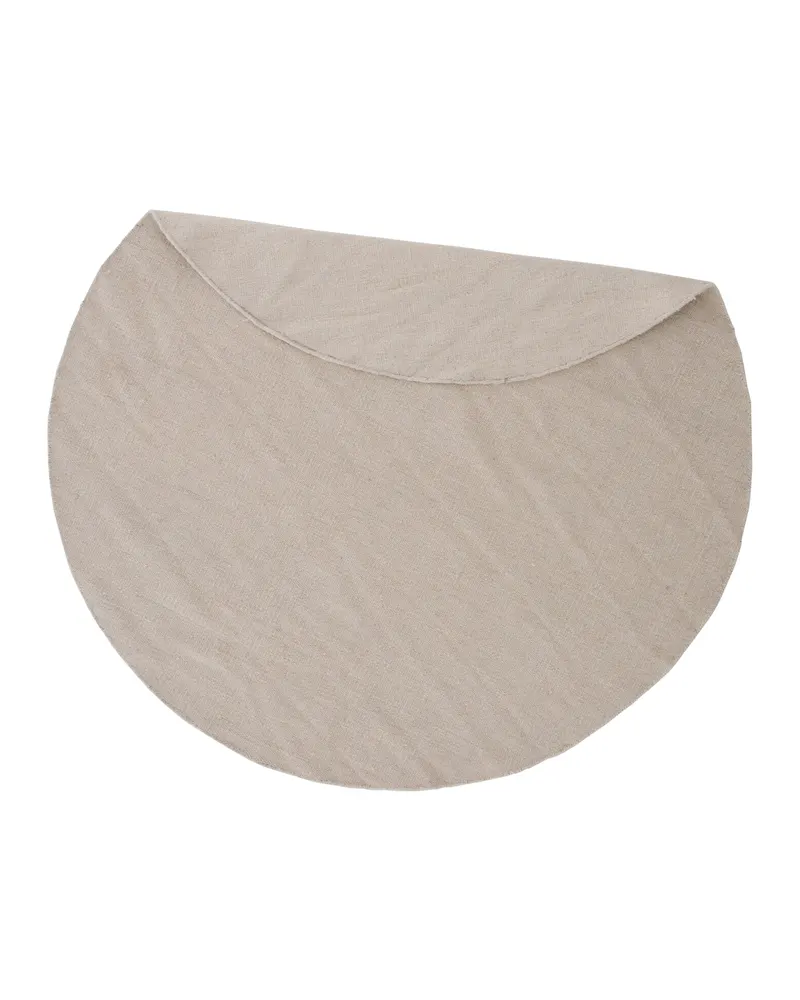 Jaipur Teppich rund aus Wolle und Baumwolle, Ø 200 cm in Beige, Ansicht 2